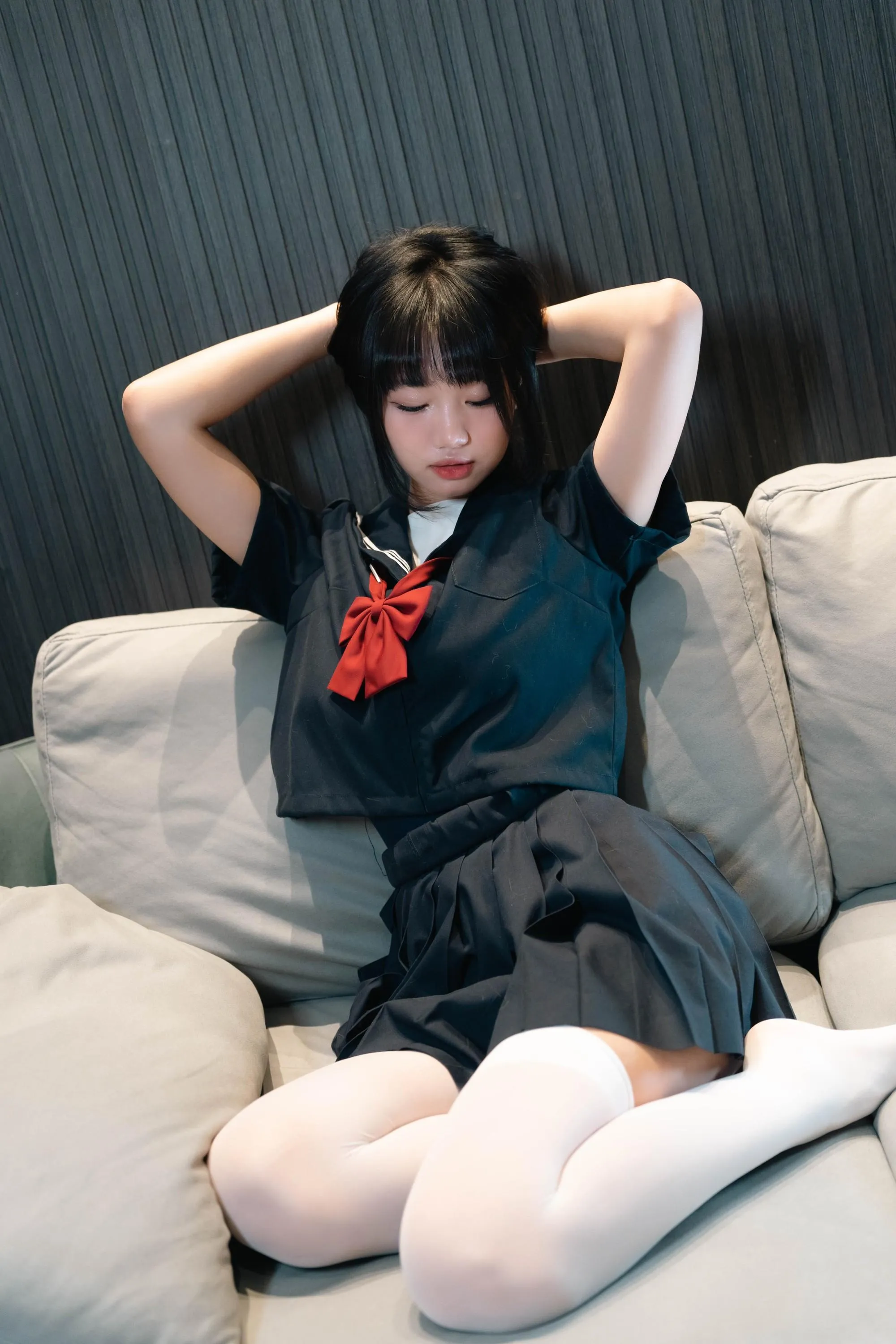 柒柒要乖额 – NO.043 白丝死库水 [140P]插图8